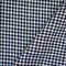 Navy-Blue-White Spence Bryson Washed Gingham Plaid Irish Linen Woven Fabric By the Yard